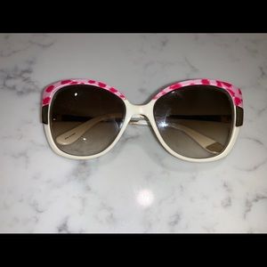 Pink Cheetah and White Juicy Couture Sunglasses